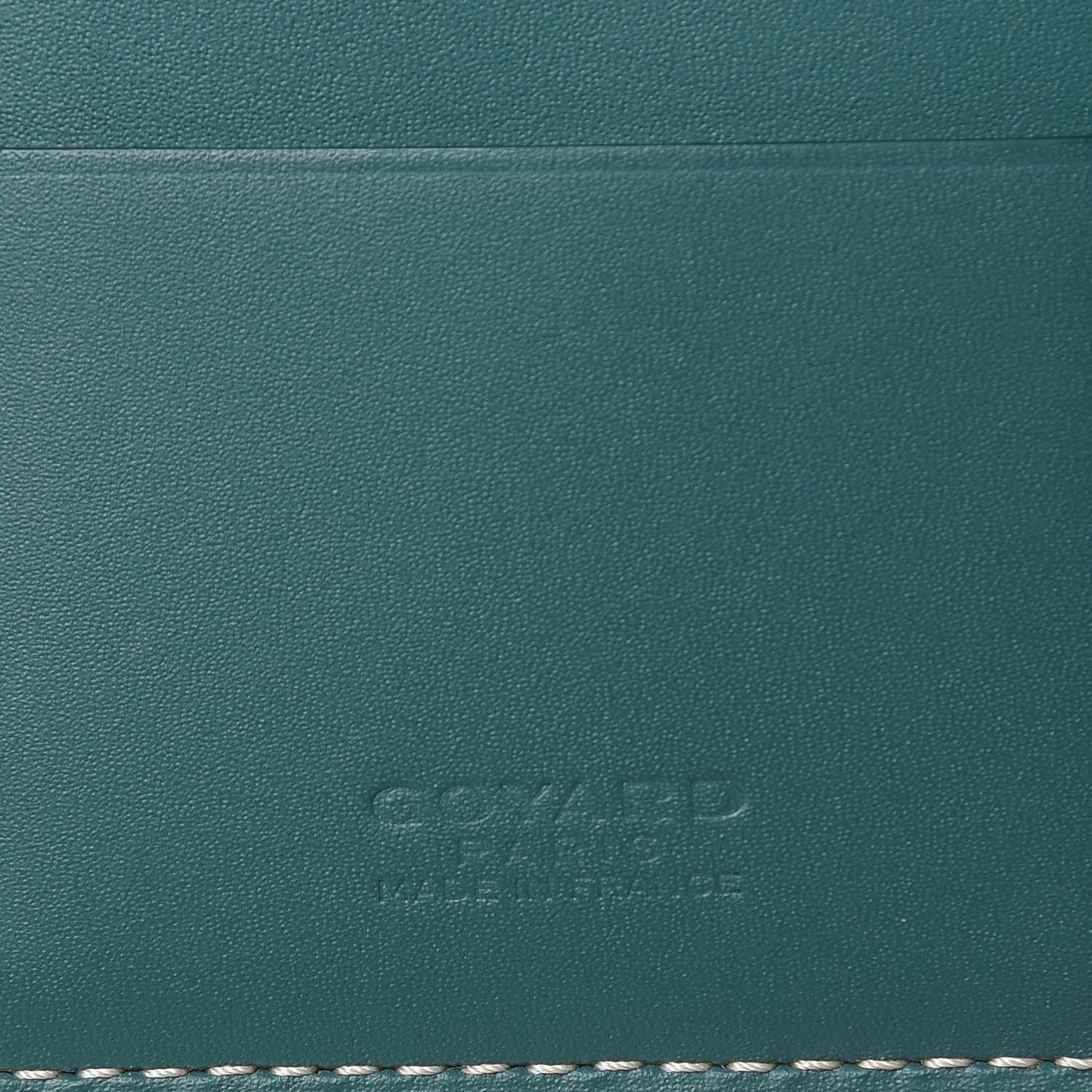 Goyardine Passport Wallet Green