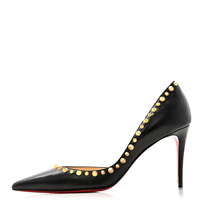 Christian Louboutin Shiny Nappa Irishell 100 Pumps 40 Black Gold 2 of 30