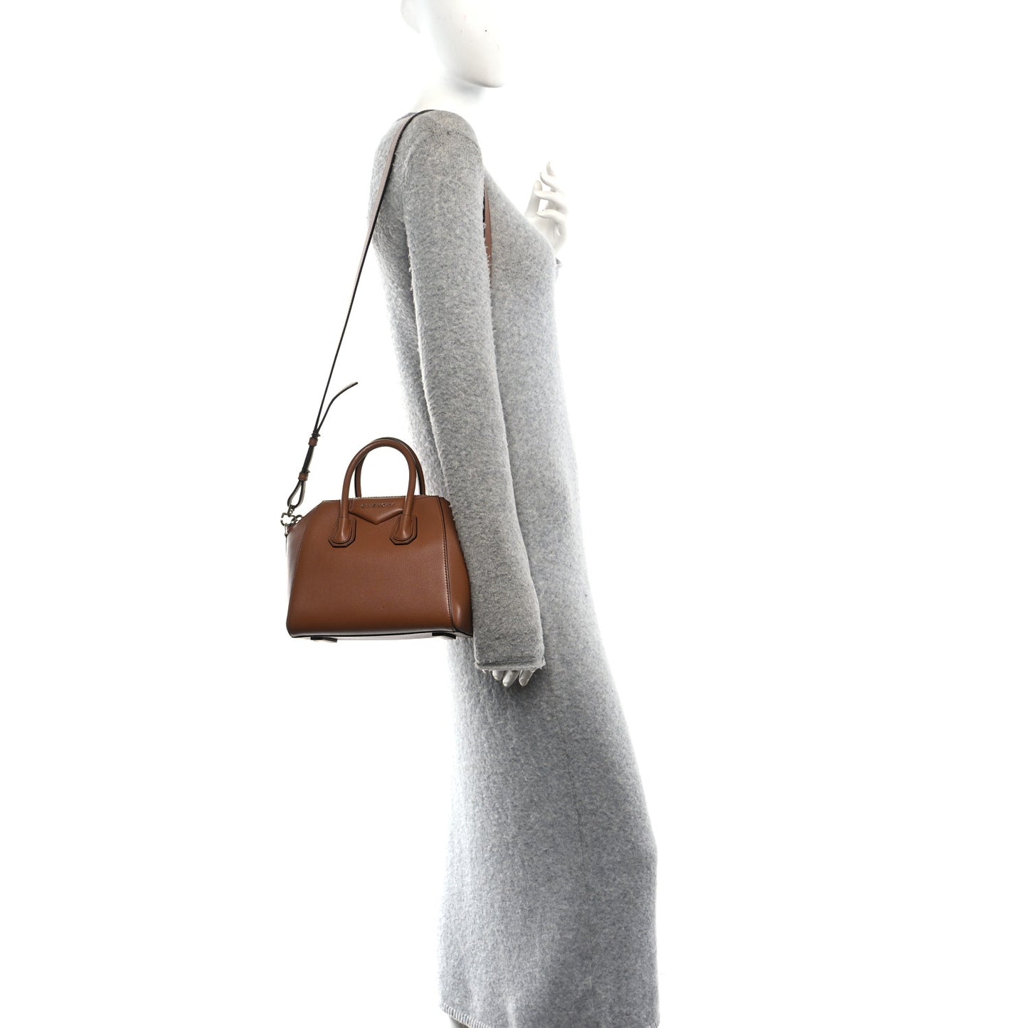 Sugar Goatskin Mini Antigona Caramel