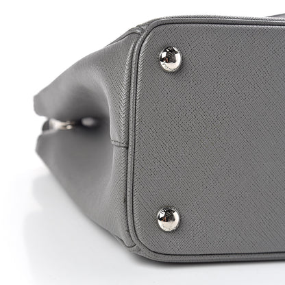 Prada Saffiano Small Galleria Double Zip Tote Marmo 6 of 12
