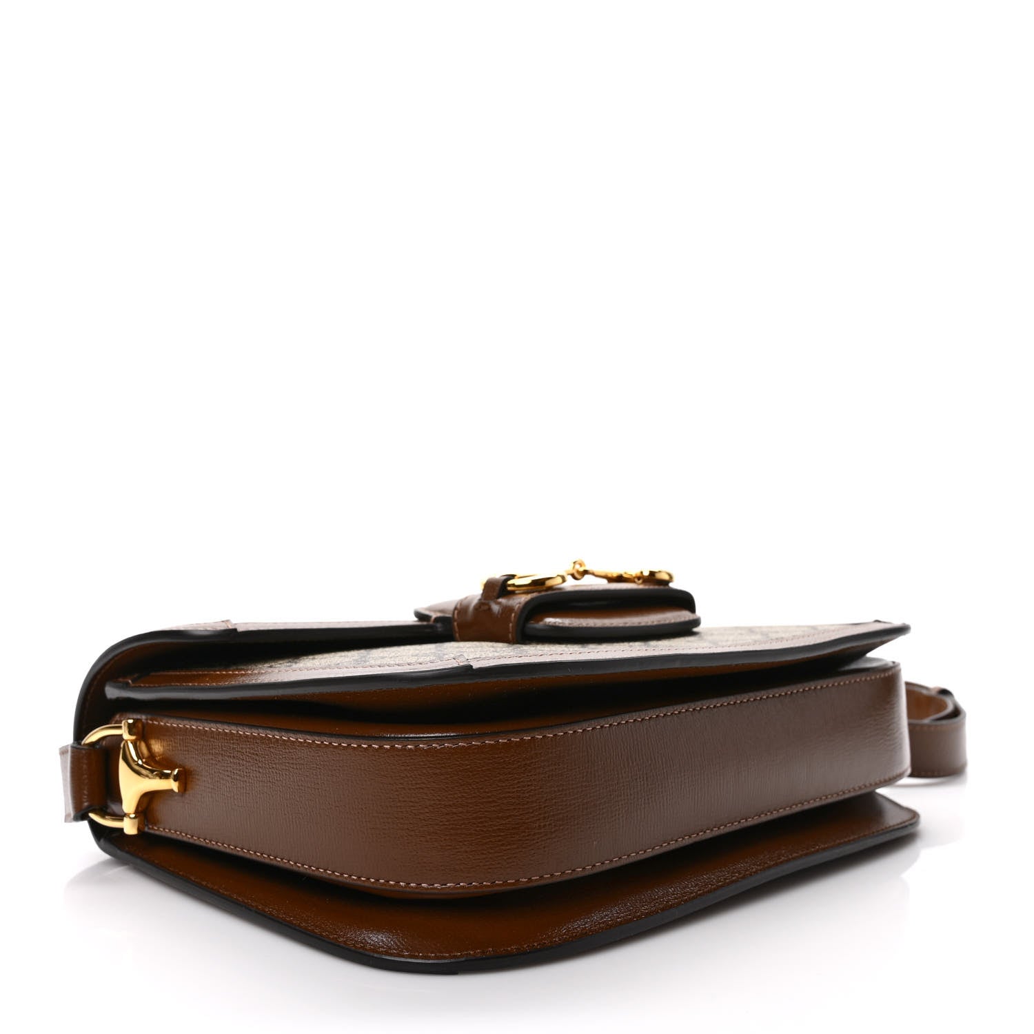Gucci GG Supreme Monogram Horsebit 1955 Shoulder Bag Beige Brown Sugar 4 of 12