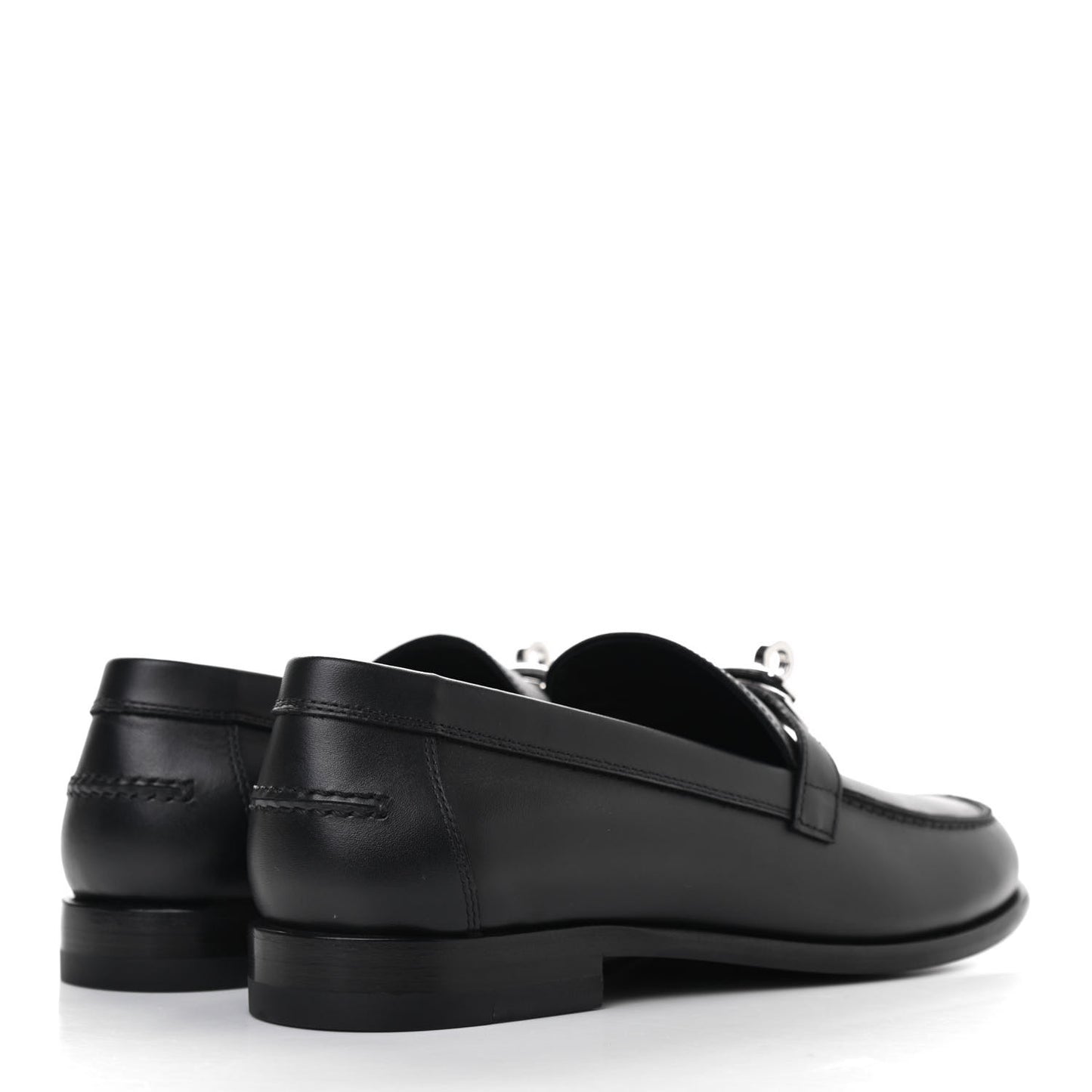 Calfskin Womens Destin Loafers 36 Black