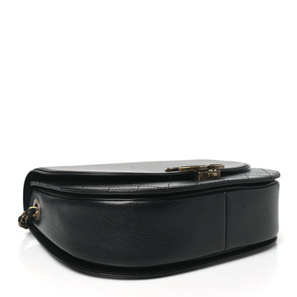 Chanel Shiny Calfskin Goatskin Quilted Medium Coco Curve Messenger Flap Black 4 of 10