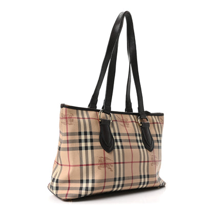Burberry Haymarket Check Medium Regent Tote Chocolate 3 of 12