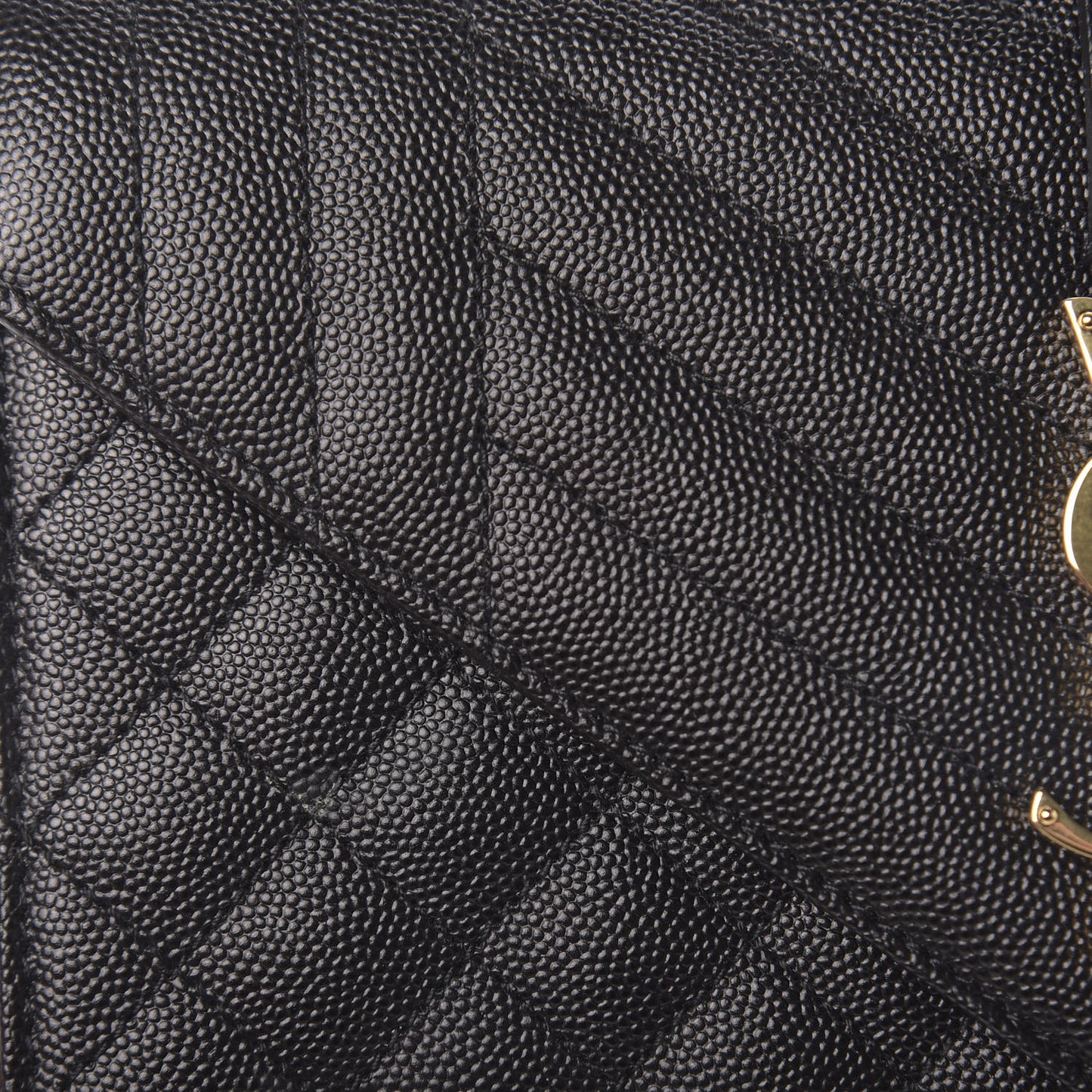 Grain De Poudre Textured Mixed Matelasse Triquilt Medium Monogram Satchel Black