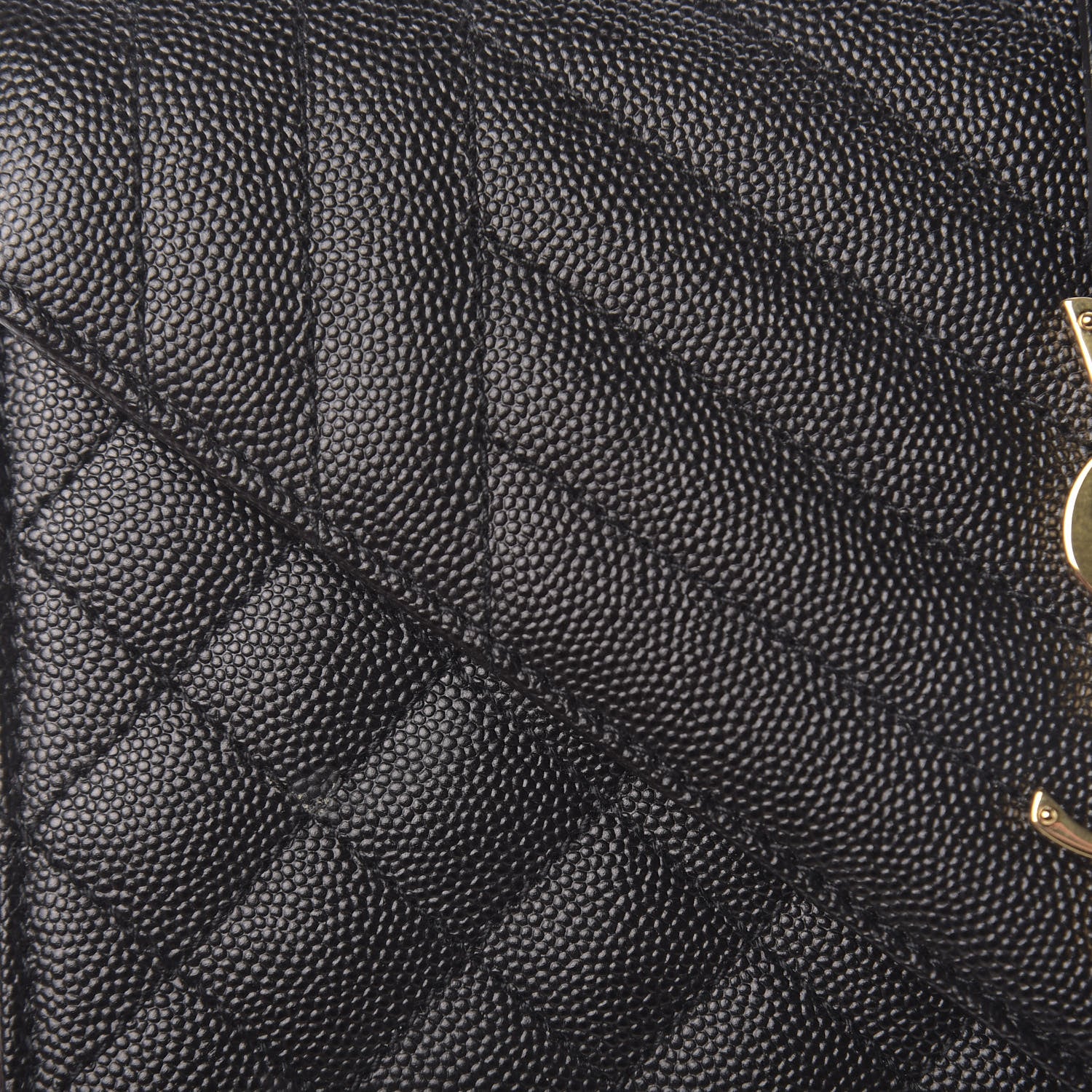 Saint Laurent Grain De Poudre Textured Mixed Matelasse Triquilt Medium Monogram Satchel Black 9 of 10