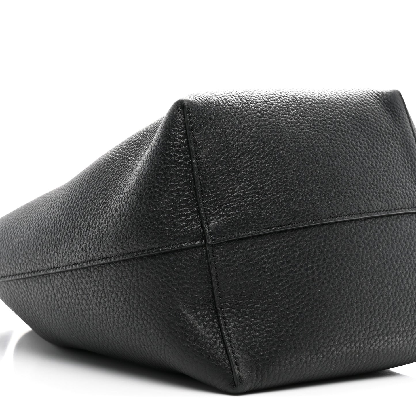 Grained Calfskin Medium N/S Park Tote Black