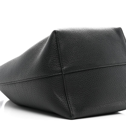 The Row Grained Calfskin Medium N/S Park Tote Black 9 of 10