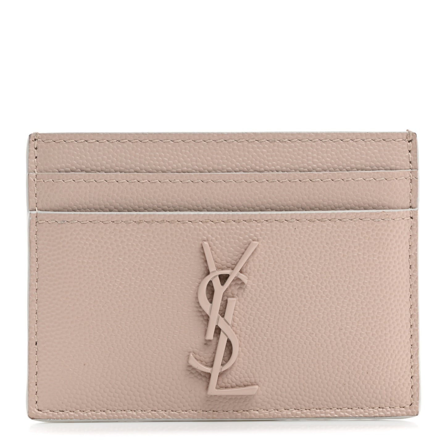 Grain De Poudre Monogram Credit Card Case Rose