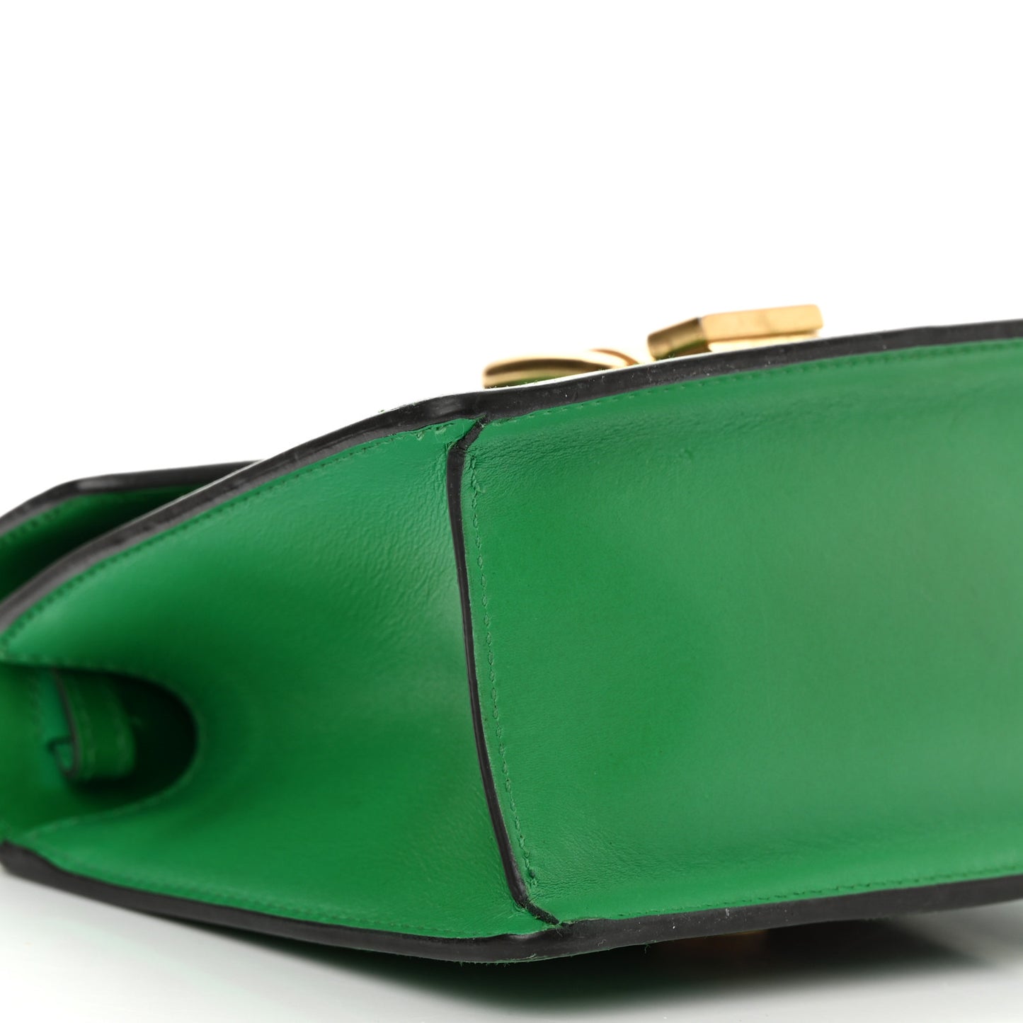 Vitello Fontanella Web Mini Sylvie Top Handle Bag Synthetic Green Garden
