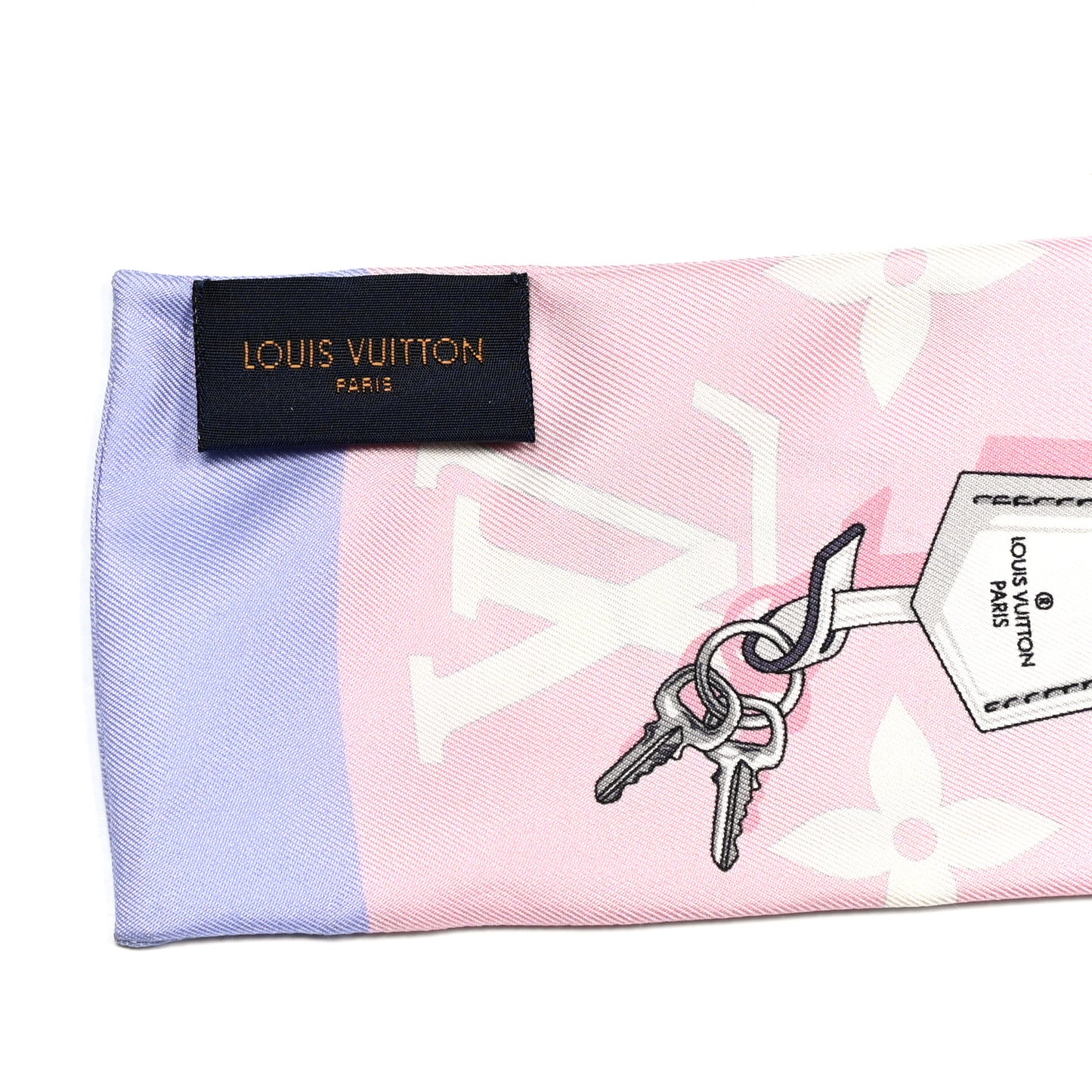 Silk Monogram Escale Confidential Bandeau Pink