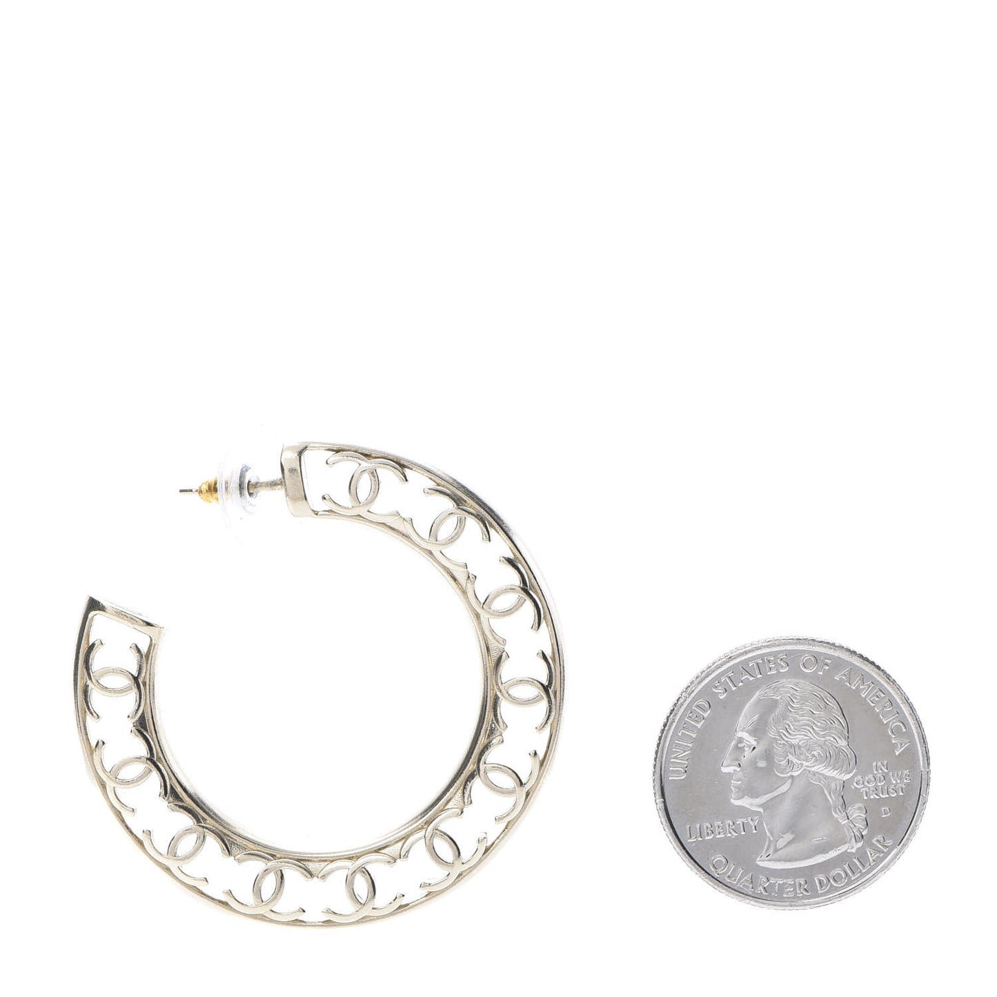CC Hoop Earrings Gold