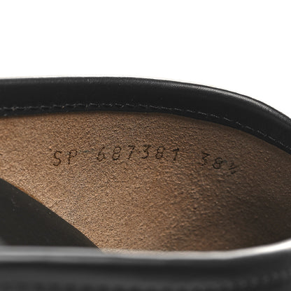 Saint Laurent Smooth Calfskin Le Maillon Clogs 38.5 Black 6 of 9