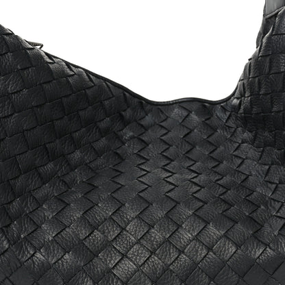 Bottega Veneta Deerskin Intrecciato Medium Traveler Hobo Black 9 of 11