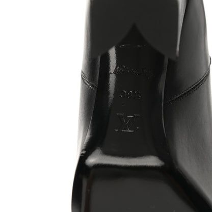 Louis Vuitton Calfskin Monogram Matchmaker Ankle Boots 38.5 Black 6 of 9