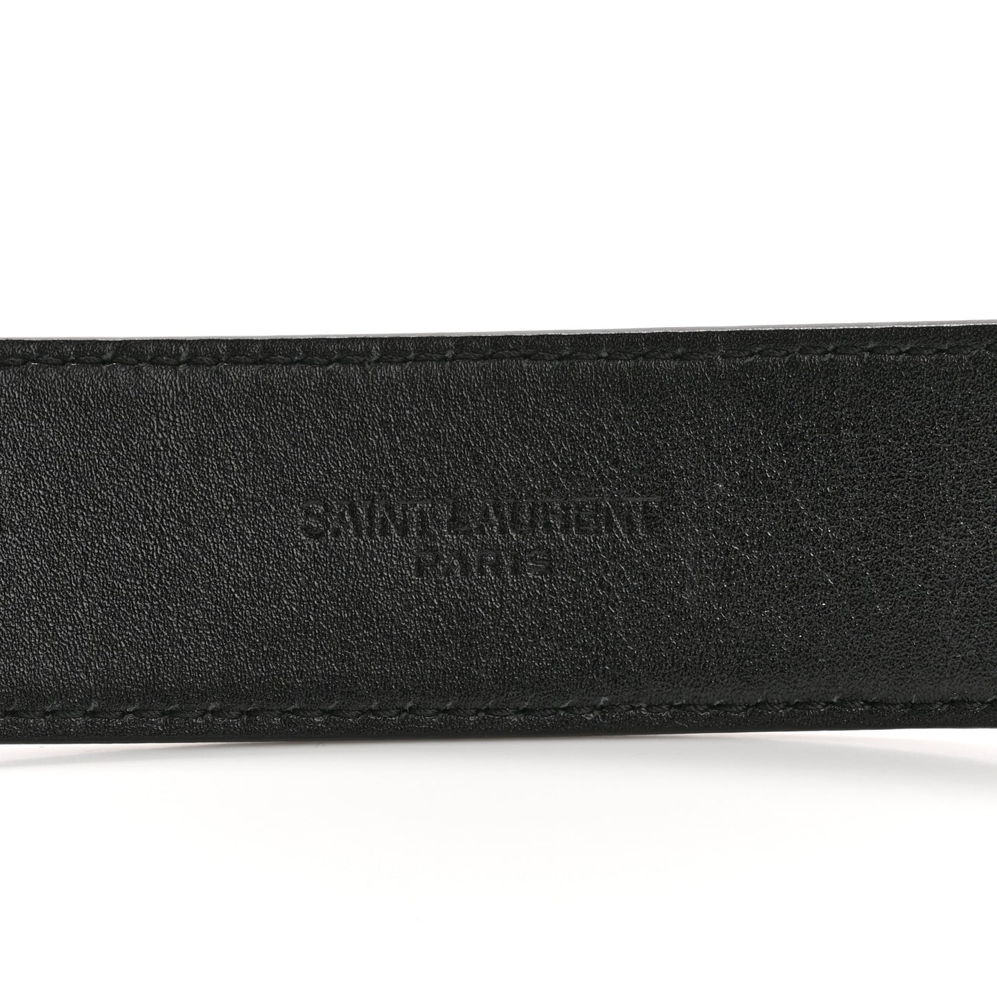 Lambskin Monogram Cassandre Square Buckle Belt 100 40 Black