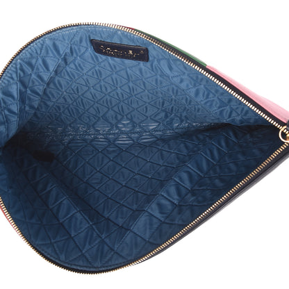Chanel Lambskin Colorblock Cosmetic Case Multicolor 5 of 14