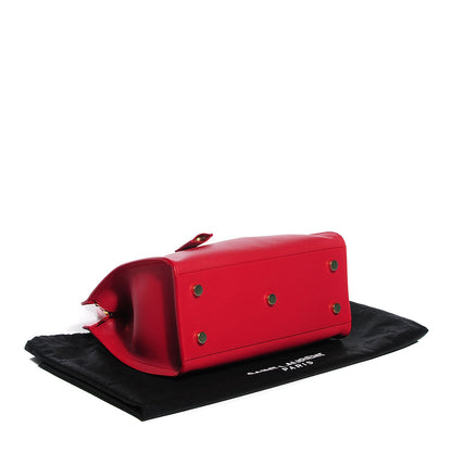 Saint Laurent Calfskin Baby Monogram Cabas Red 4 of 8