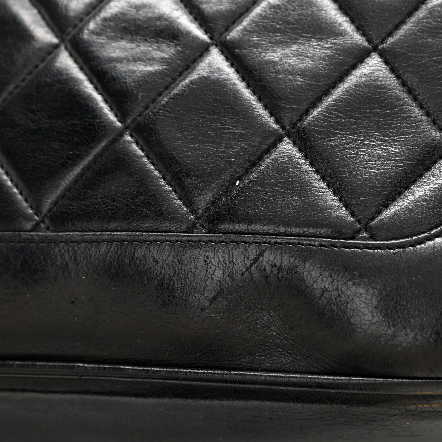 Chanel Lambskin Quilted Vanity Train Case Shoulder Bag Black 14 of 14