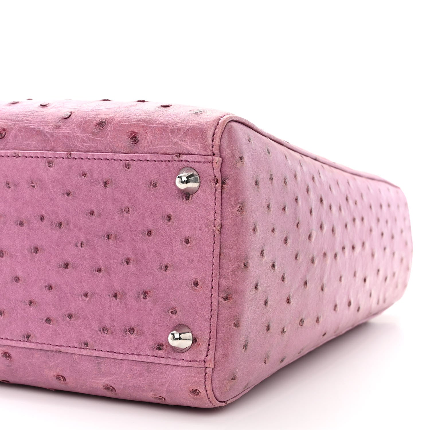 Christian Dior Ostrich Large Lady Dior Pink 10 of 10