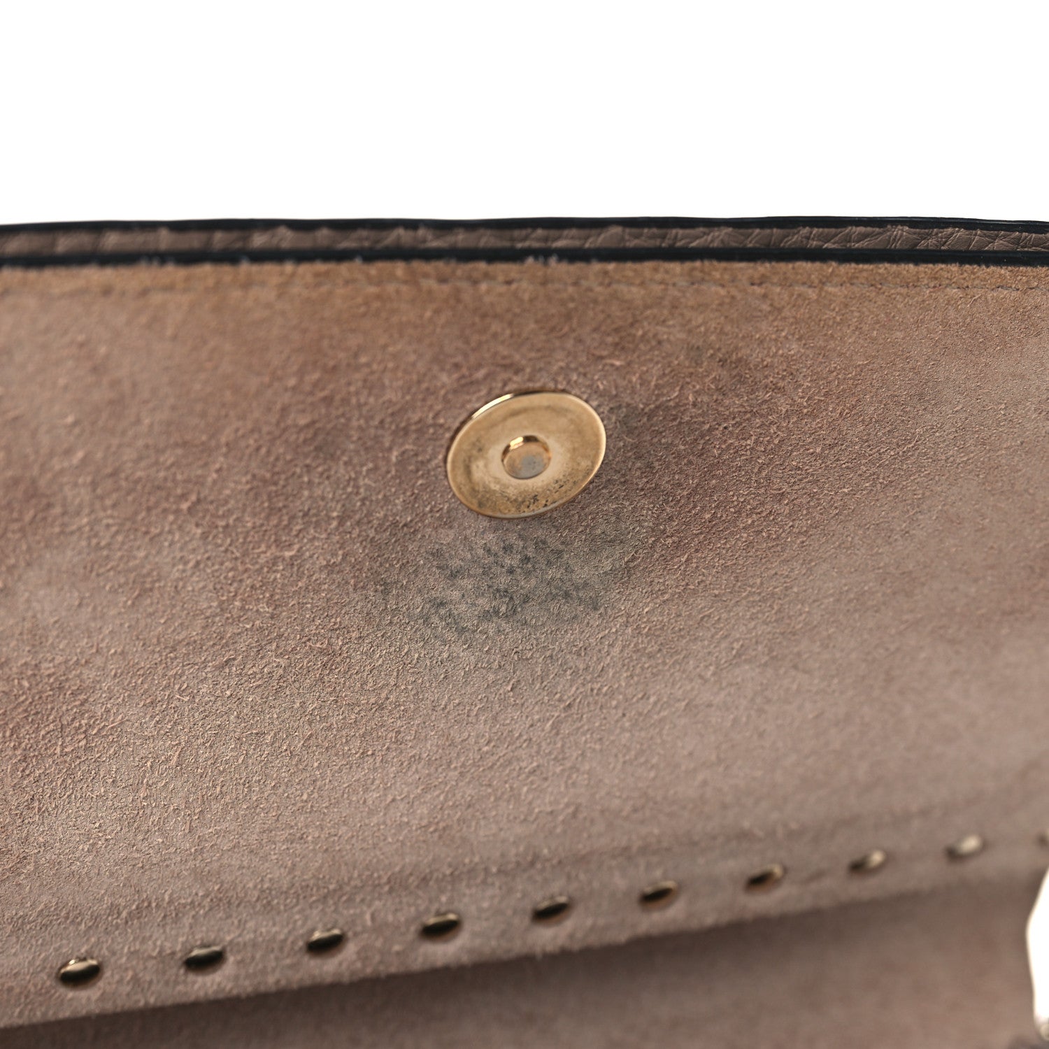 Valentino Garavani Grained Calfskin Small Rockstud Flap Crossbody Bag Poudre 8 of 9