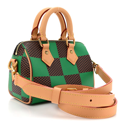 Louis Vuitton Damier Pop Speedy Bandouliere 18 Green 3 of 8