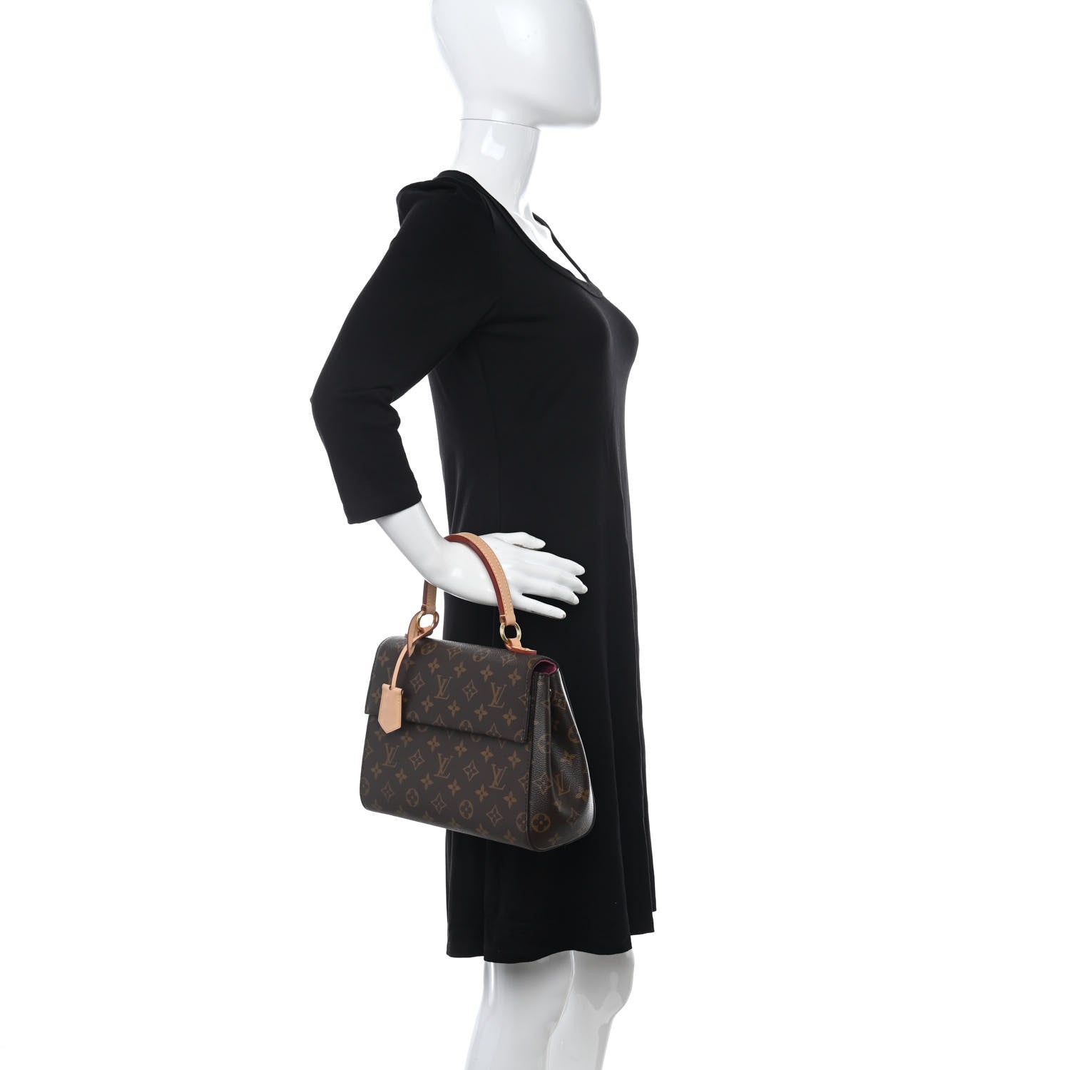 Louis Vuitton Monogram Cluny BB Bordeaux Fuchsia 2 of 8