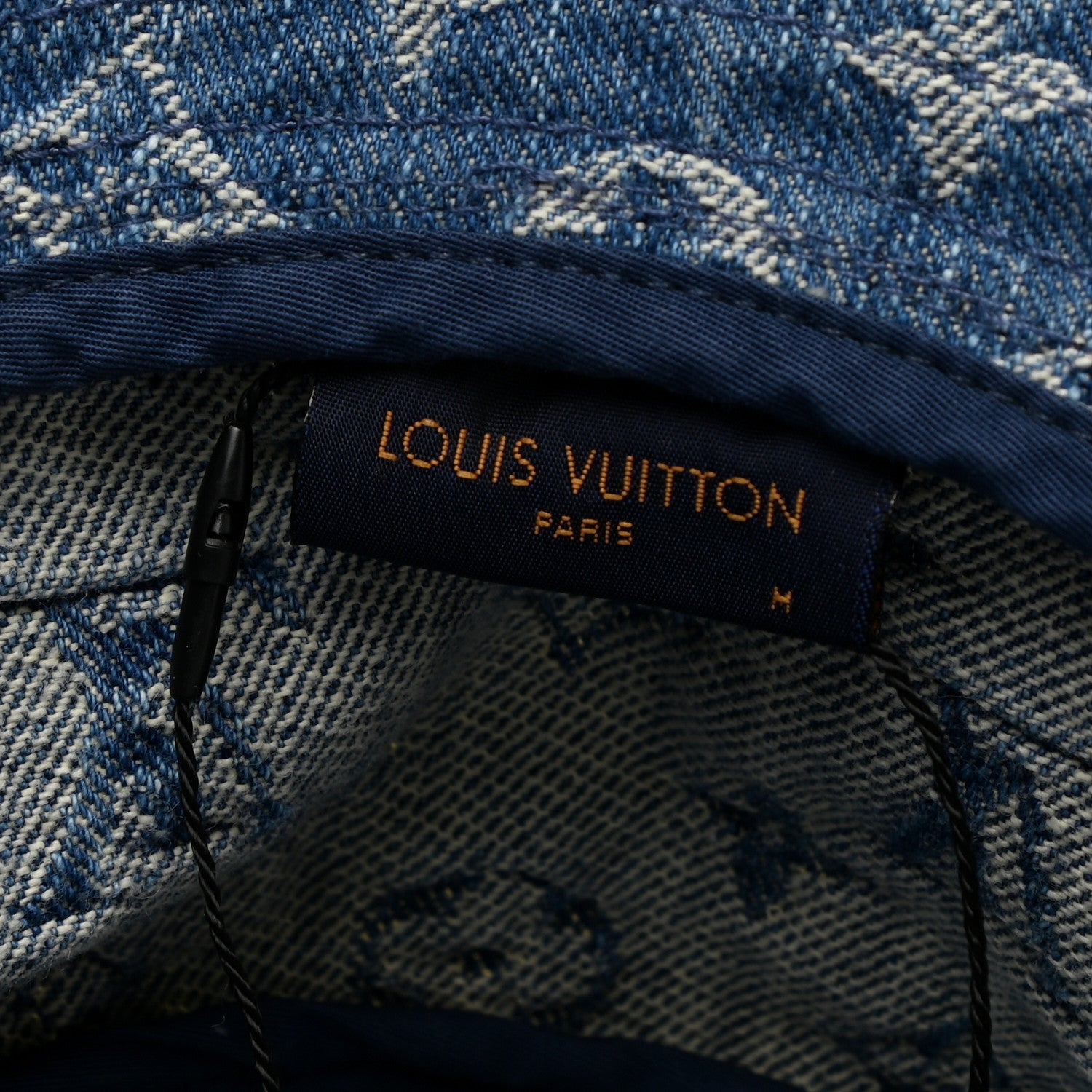 Louis Vuitton Monogram Denim Fringe Bob Bucket Hat M Blue 8 of 8