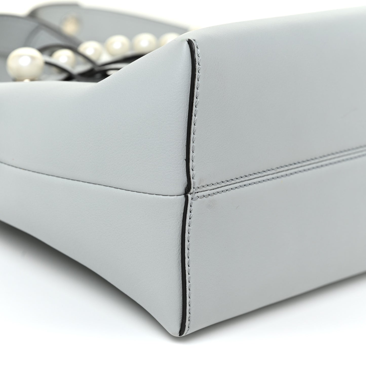 Vitello Dolce Pearl Scalloped Medium By The Way Boston Bag Grigio Perla