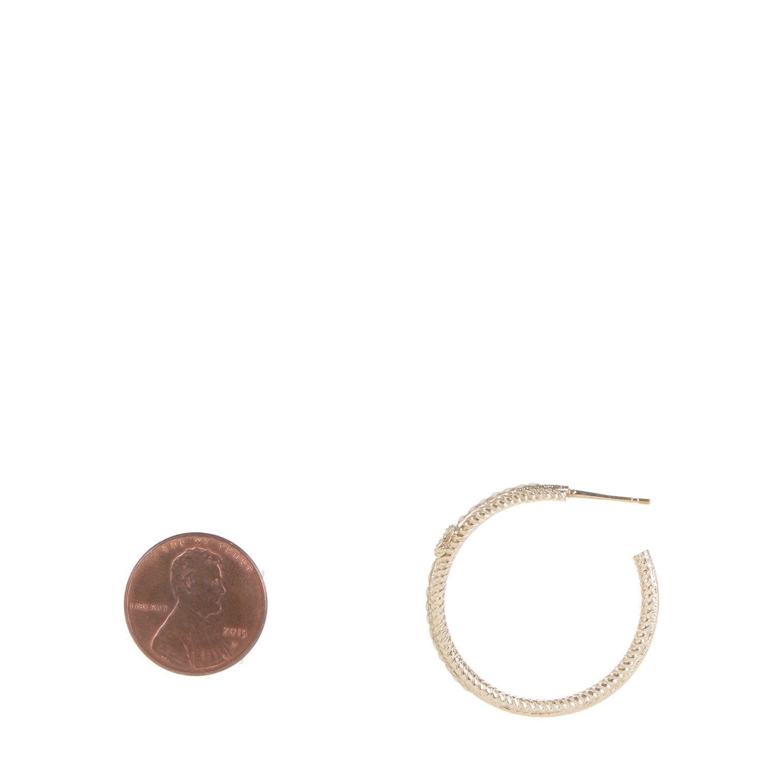 Chanel Enamel CC Hoop Earrings Gold Pearly White 2 of 4