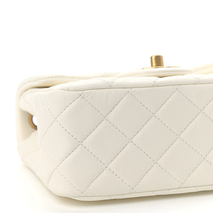 Chanel Lambskin Quilted Mini Pearl Crush Flap White 8 of 9