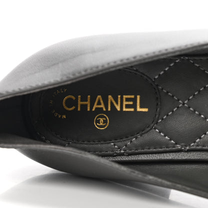 Chanel Lambskin CC Braided Chain Loafers 37 Grey 7 of 9