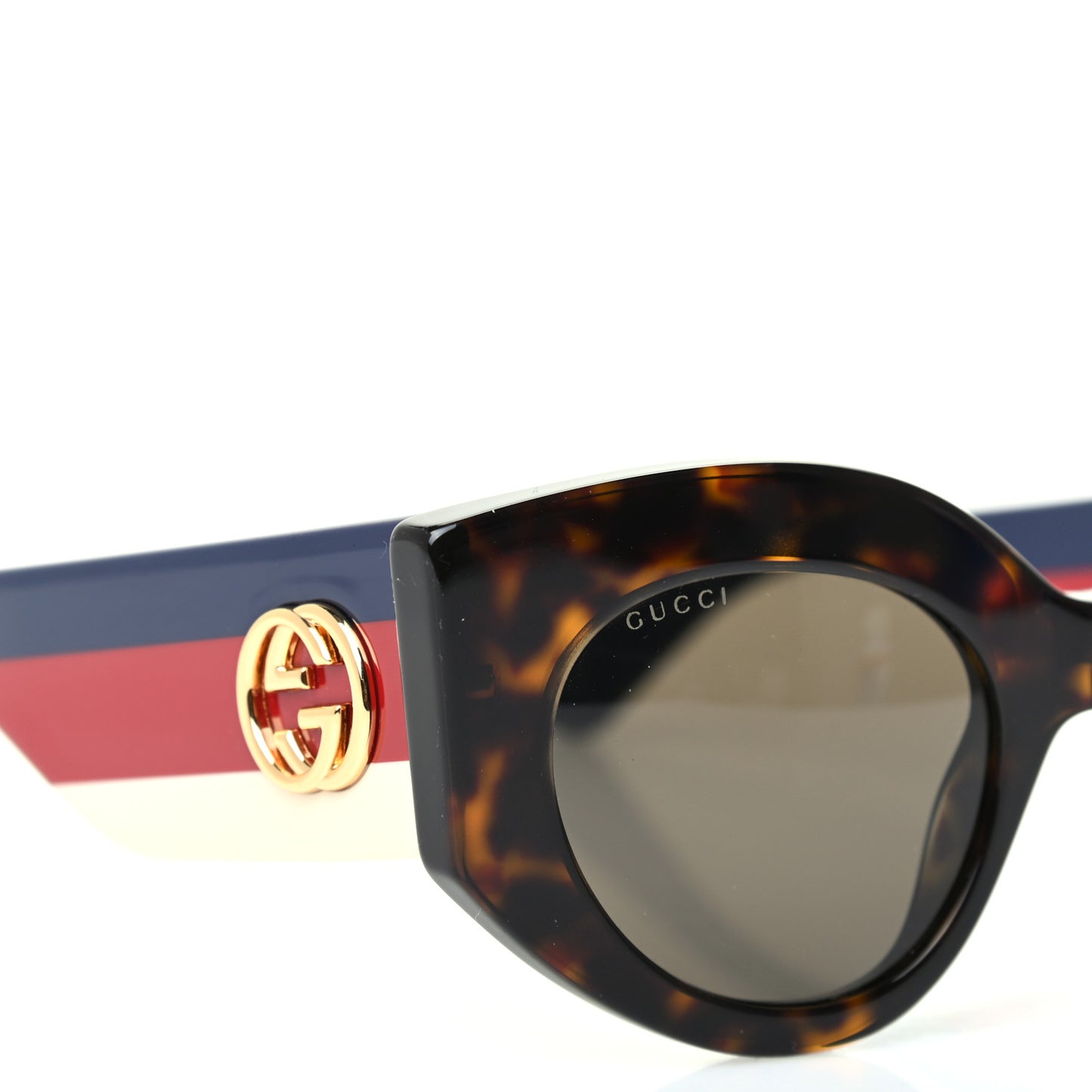 Acetate Oversized Rectangle Frame Web Sunglasses GG 0275S/S Black