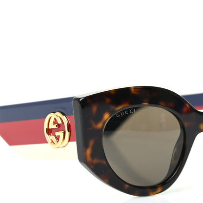 Gucci Acetate Oversized Rectangle Frame Web Sunglasses GG 0275S/S Black 7 of 8