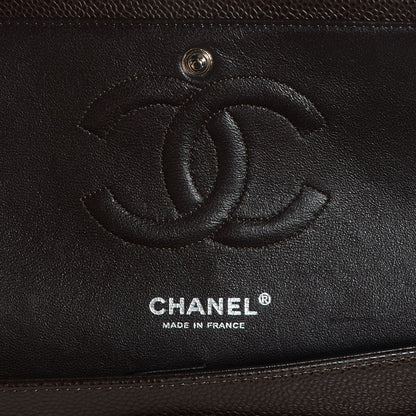 Chanel Caviar Quilted Medium Double Flap Brown 7 of 9