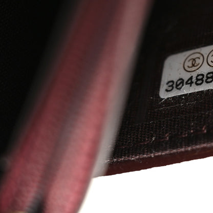 Chanel Shiny Crumpled Calfskin Quilted Chanel 19 Wallet On Chain WOC Burgundy 9 of 9
