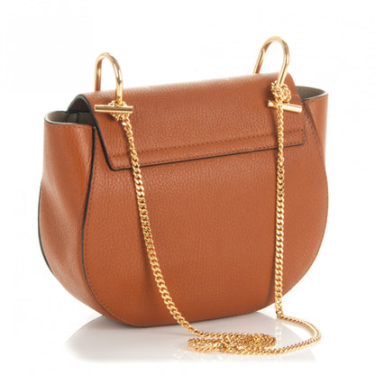 Chloe Grained Lambskin Drew Shoulder Bag Caramel 3 of 8