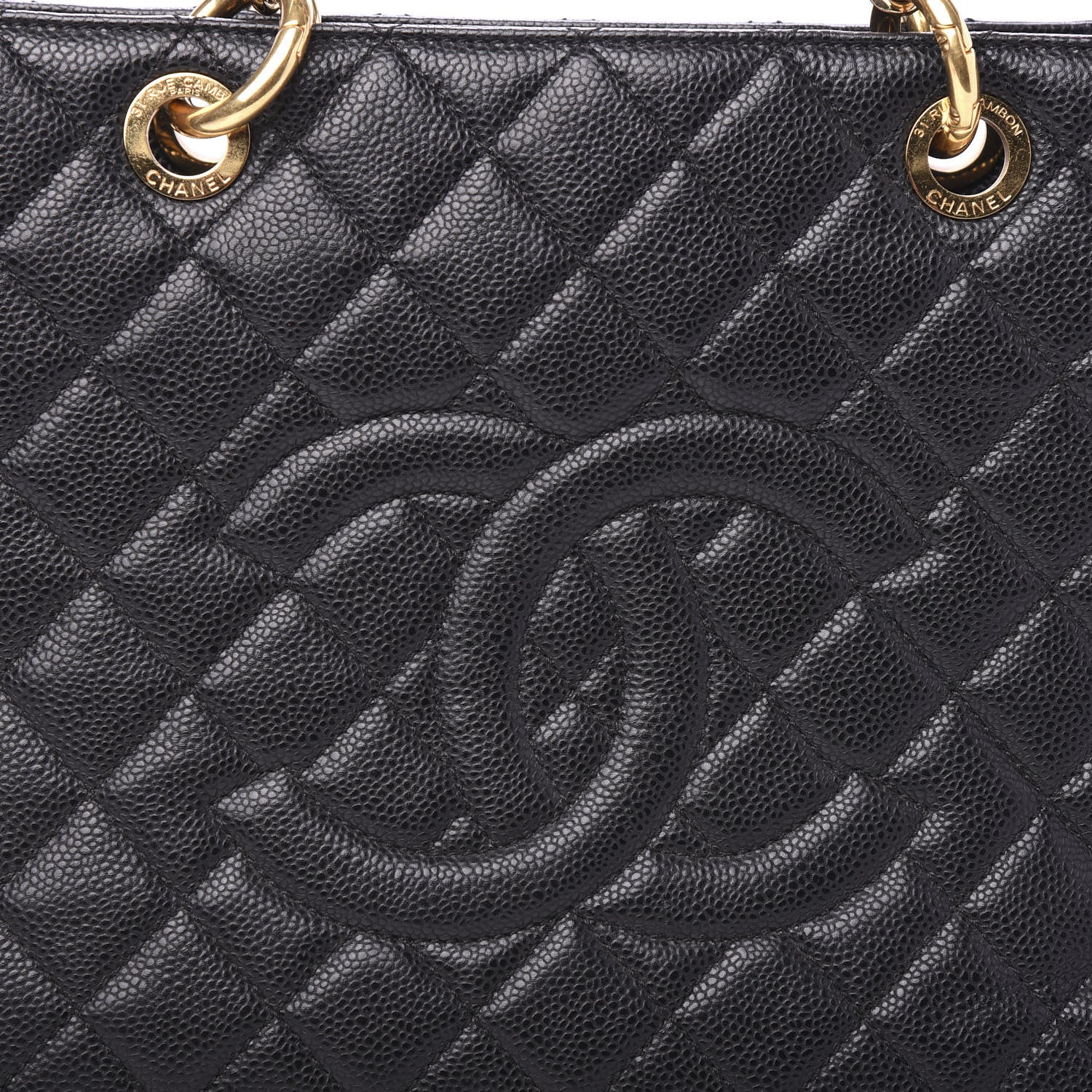 Chanel Caviar Quilted Grand Shopping Tote GST Black 10 of 10