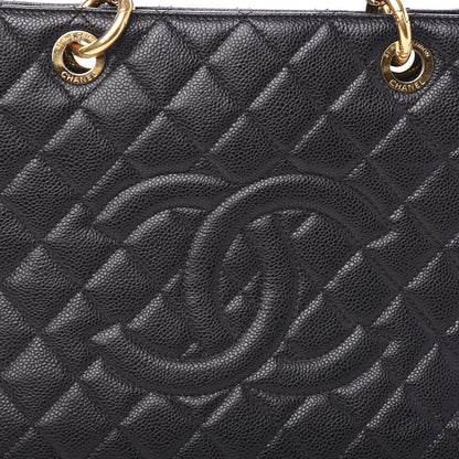 Chanel Caviar Quilted Grand Shopping Tote GST Black 10 of 10