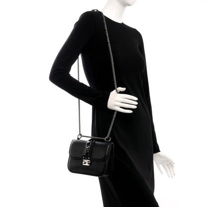 Valentino Garavani Vitello Small Glam Lock Rockstud Flap Black 2 of 6
