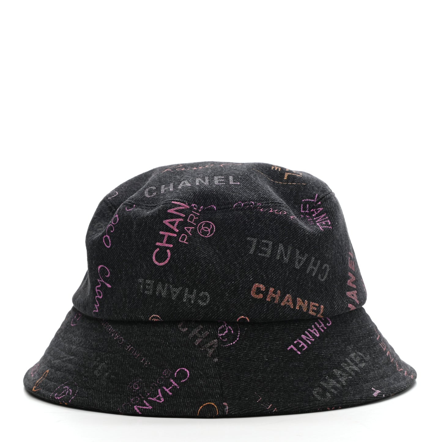 Denim Mood Cloche Bucket Hat M Black