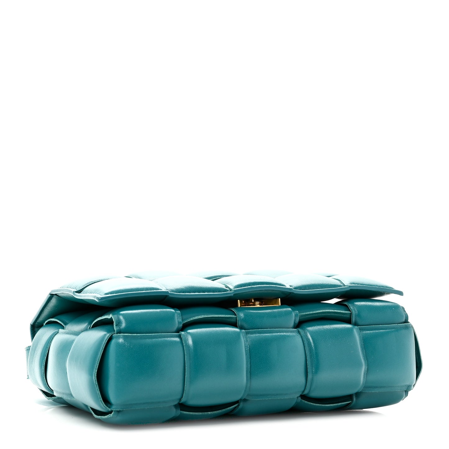 Nappa Maxi Intreccio Padded Cassette Crossbody Bag Mallard