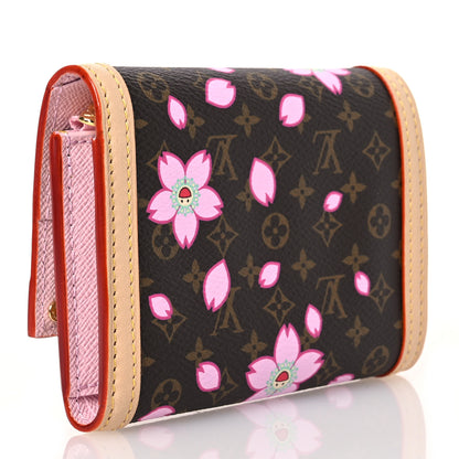 Louis Vuitton LV X TM Monogram Cherry Blossom Victorine Wallet Sakura Brown 3 of 10