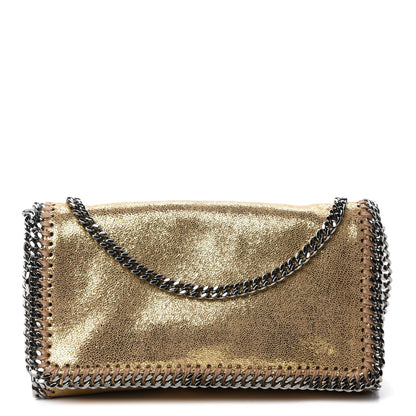Stella McCartney Metallic Shaggy Deer Falabella Crossbody Bag Gold 1 of 10