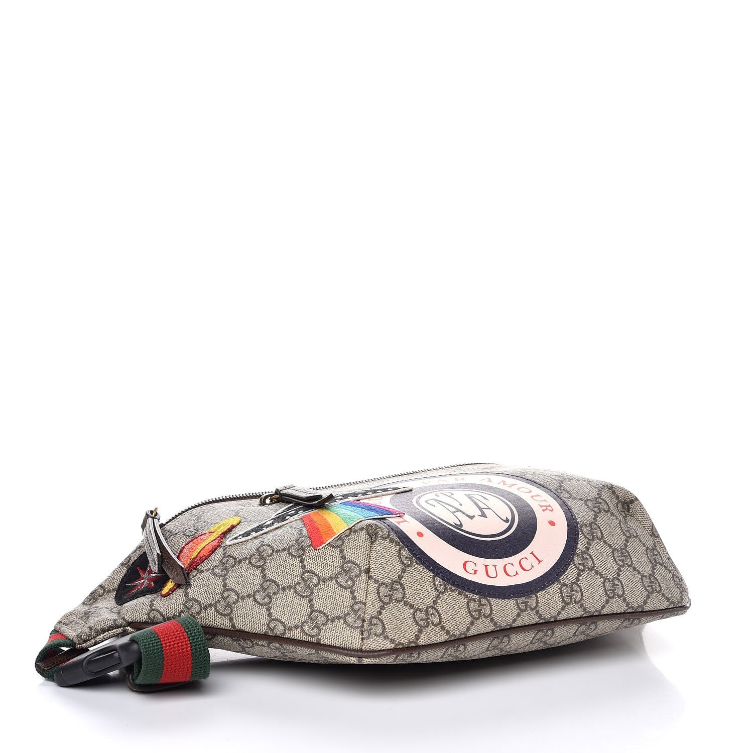 Gucci GG Supreme Monogram Courrier Belt Bag Beige New Acero 4 of 7