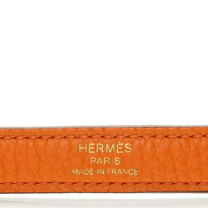 Hermes Taurillon Clemence Kelly Retourne 28 Orange 8 of 24
