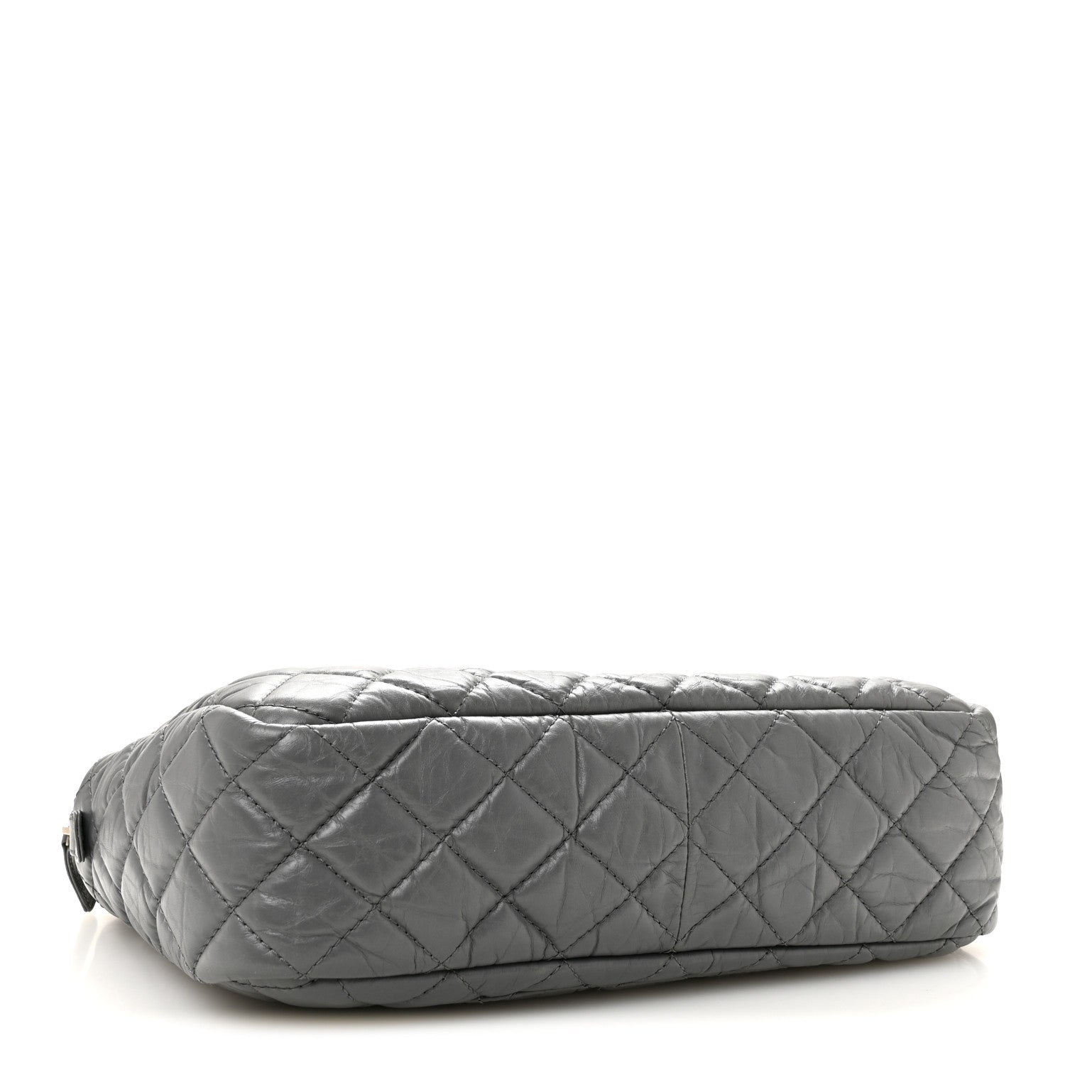 Chanel Aged Calfskin Quilted Large Reissue Camera Case Grey 4 of 10