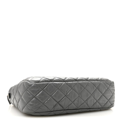 Chanel Aged Calfskin Quilted Large Reissue Camera Case Grey 4 of 10