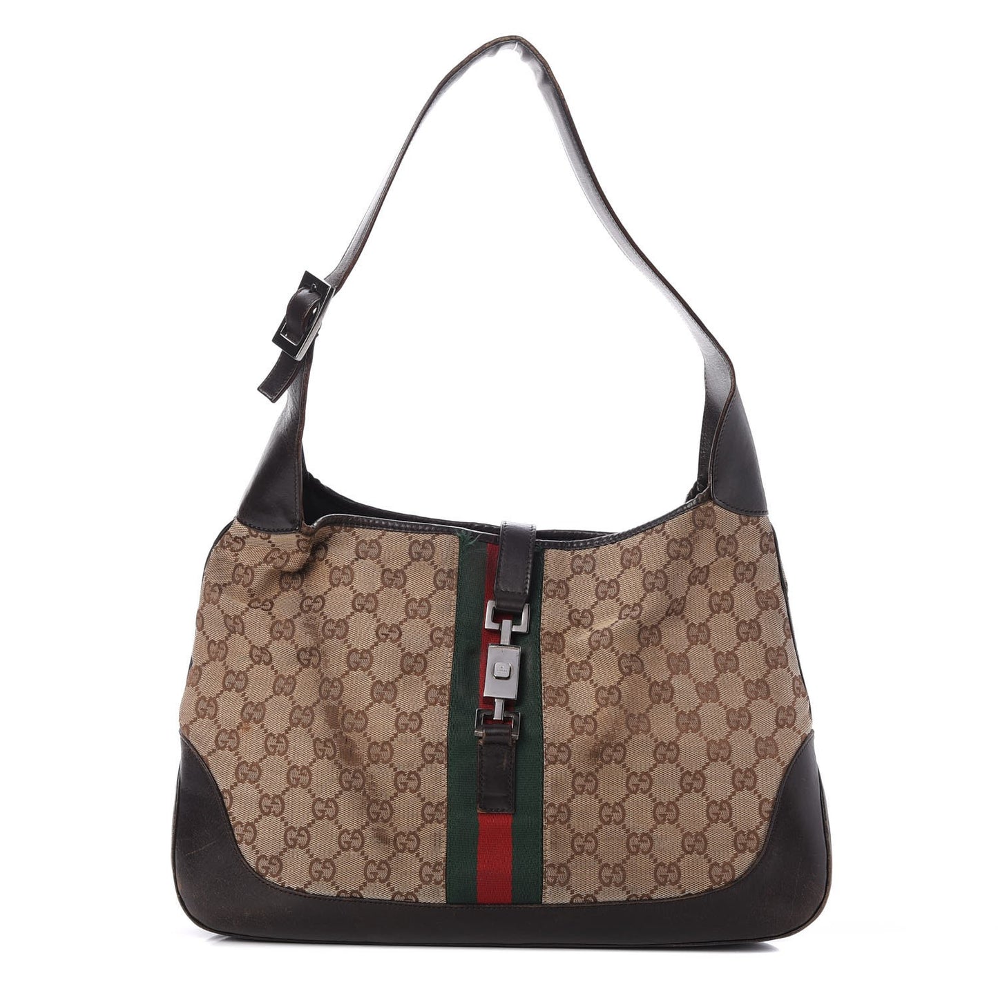 Monogram Web Jackie O Hobo Dark Brown
