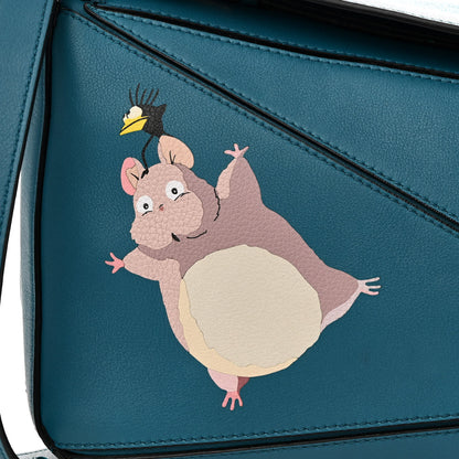 Loewe X SPIRITED AWAY Calfskin Bo Mouse Small Puzzle Bag Lagoon Blue 8 of 11